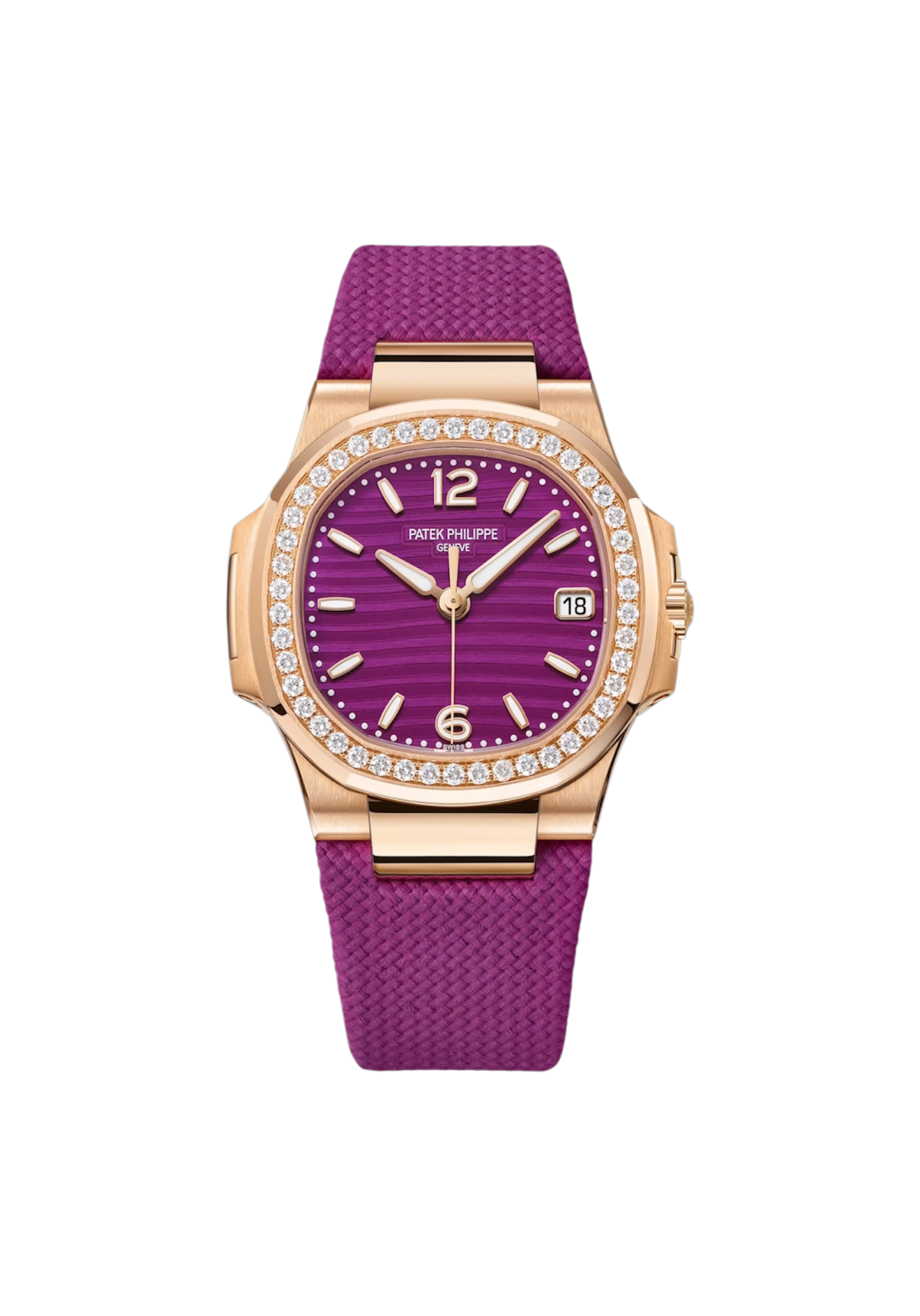 Patek Philippe Nautilus - Central Seconds - Date - Purple
